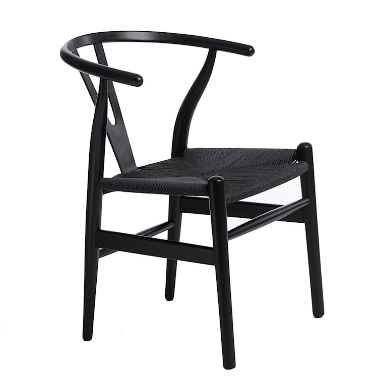 Krzesło Wicker czarne  - zdjęcie 13