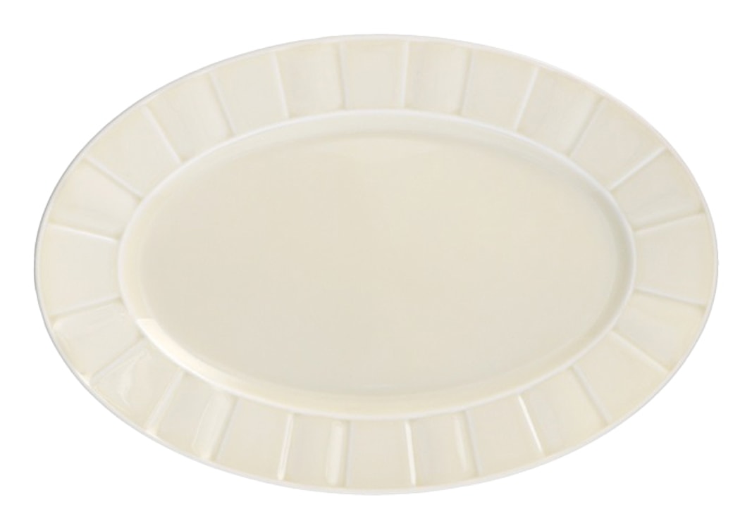 Półmisek porcelanowy Oktawa 24 cm beżowy 
