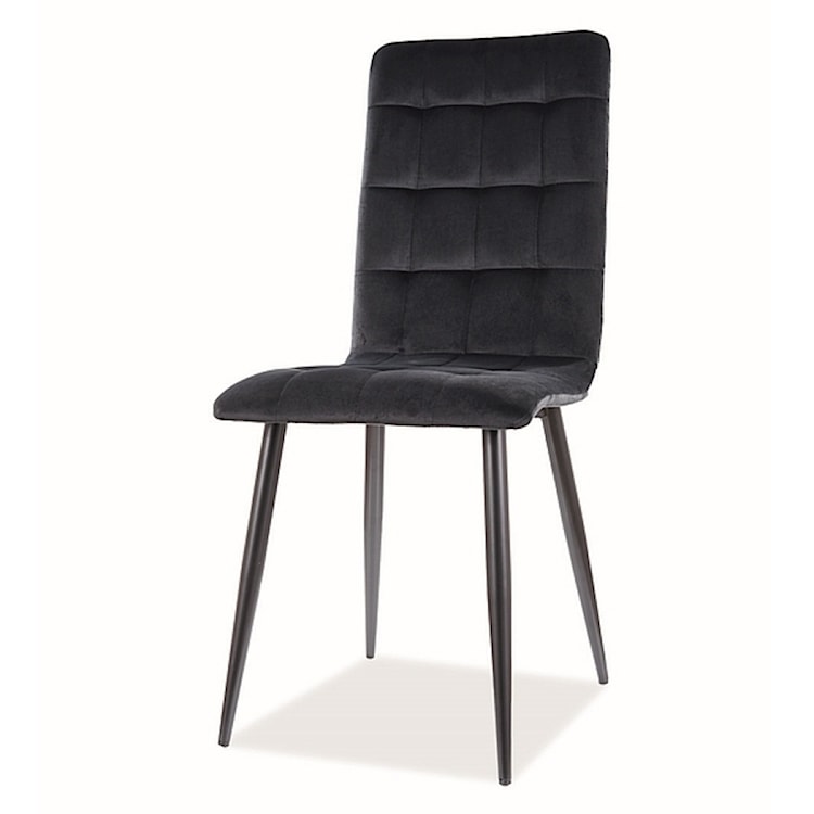 Krzesło tapicerowane Molveno czarny velvet 