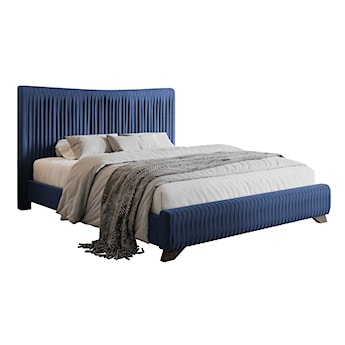 Łóżko tapicerowane Bratan 180x200 cm niebieskie