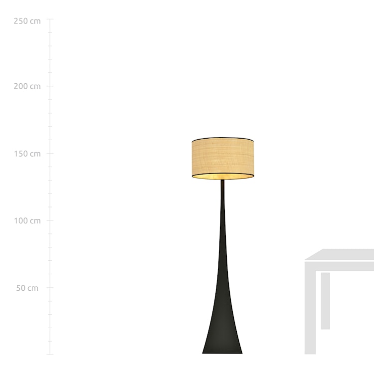 Lampa podłogowa Sonalla beżowa  - zdjęcie 9