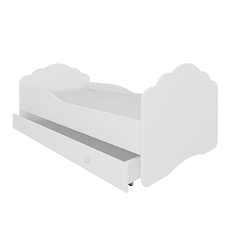 Łóżko dziecięce Sissa 140x70 cm białe z szufladą
