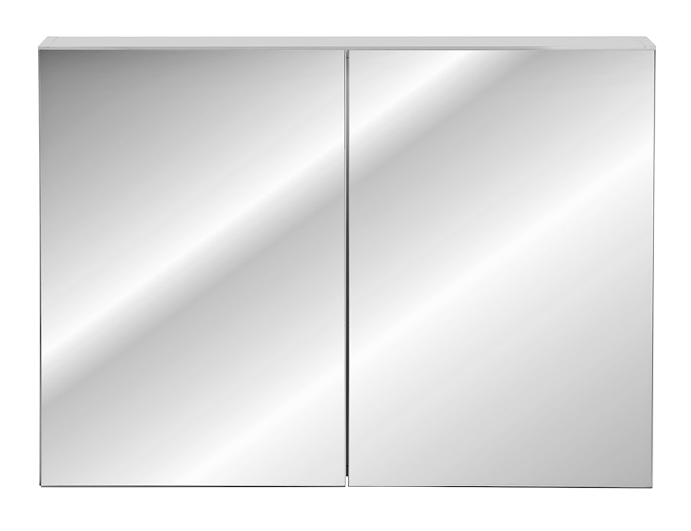 Szafka wisząca Jamarti z lustrem 90 cm biała  - zdjęcie 5