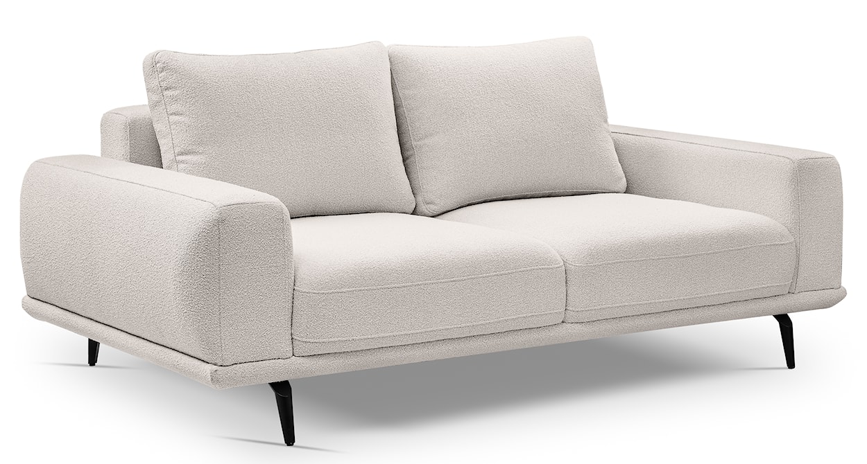 Sofa dwuosobowa Selline jasnobeżowa boucle 