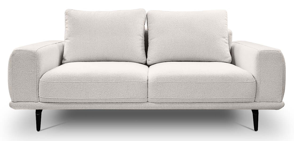 Sofa dwuosobowa Selline jasnobeżowa boucle  - zdjęcie 3