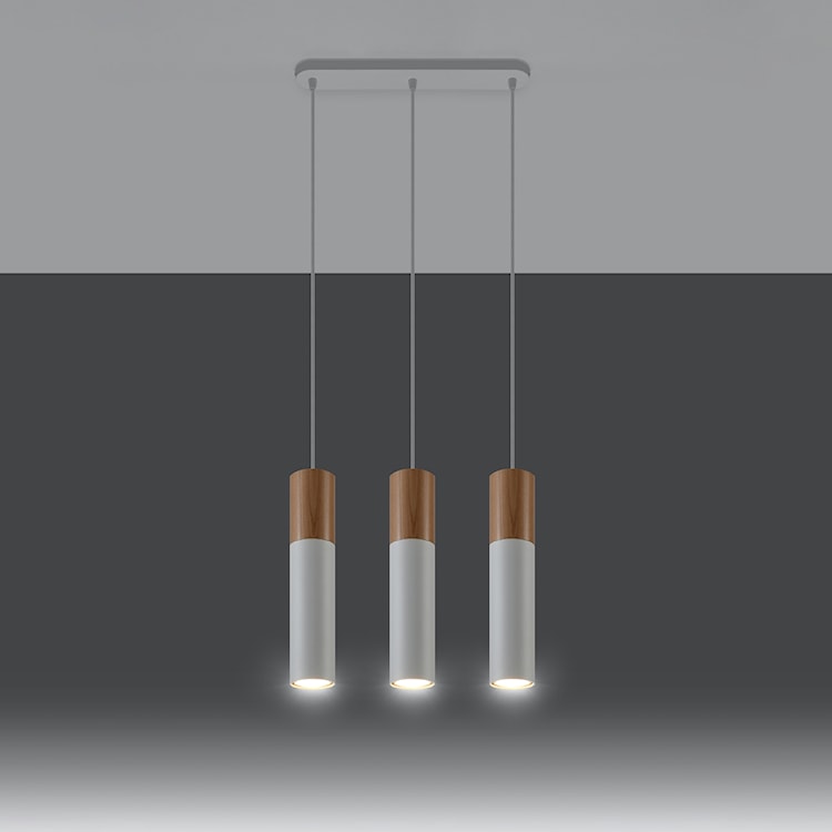 Lampa wisząca Pablo 3L biała  - zdjęcie 5
