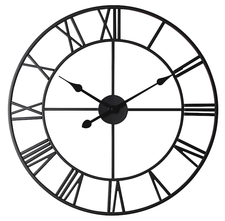 Zegar ścienny Kaikara średnica 60 cm czarny