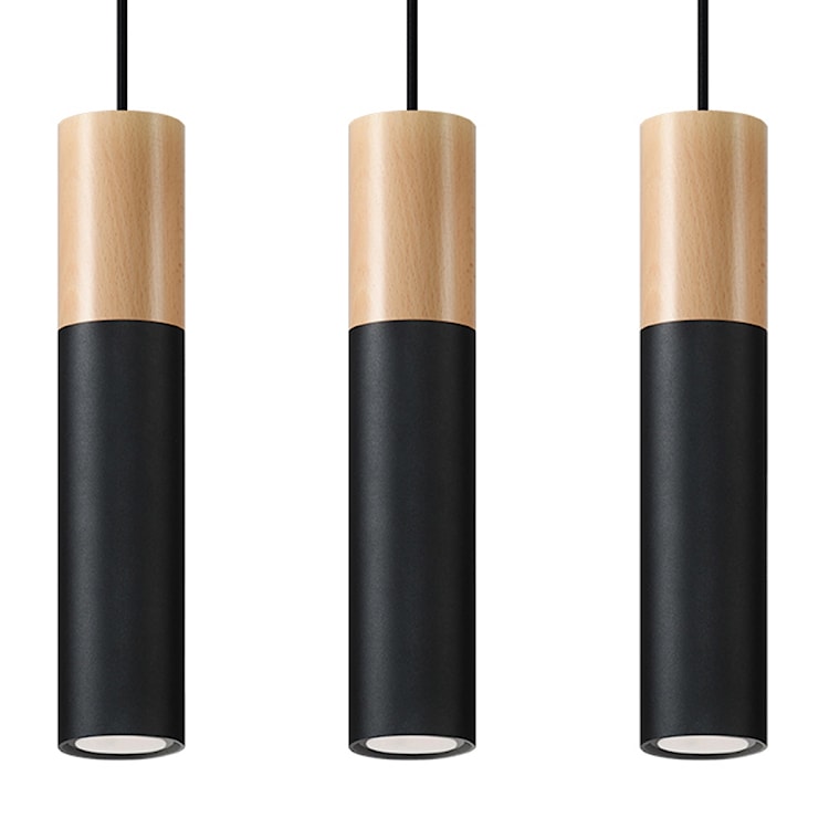 Lampa wisząca Pablo 3L czarna 