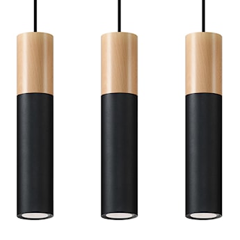 Lampa wisząca Pablo 3L czarna