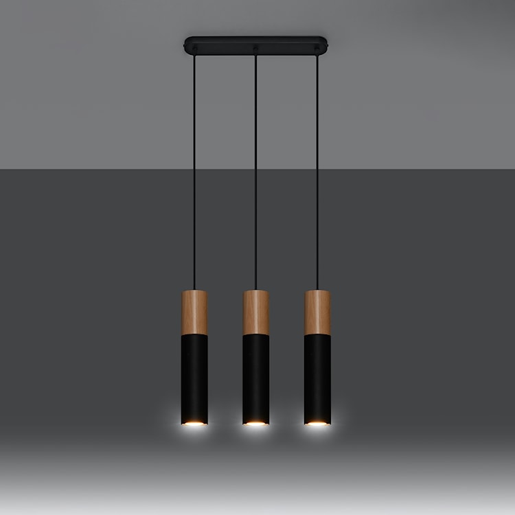 Lampa wisząca Pablo 3L czarna  - zdjęcie 5