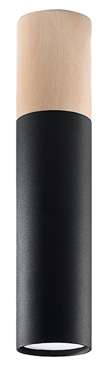 Plafon Obett średnica 6 cm x1 czarny/naturalny 