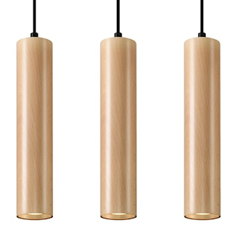 Lampa wisząca Lino 3L naturalne drewno