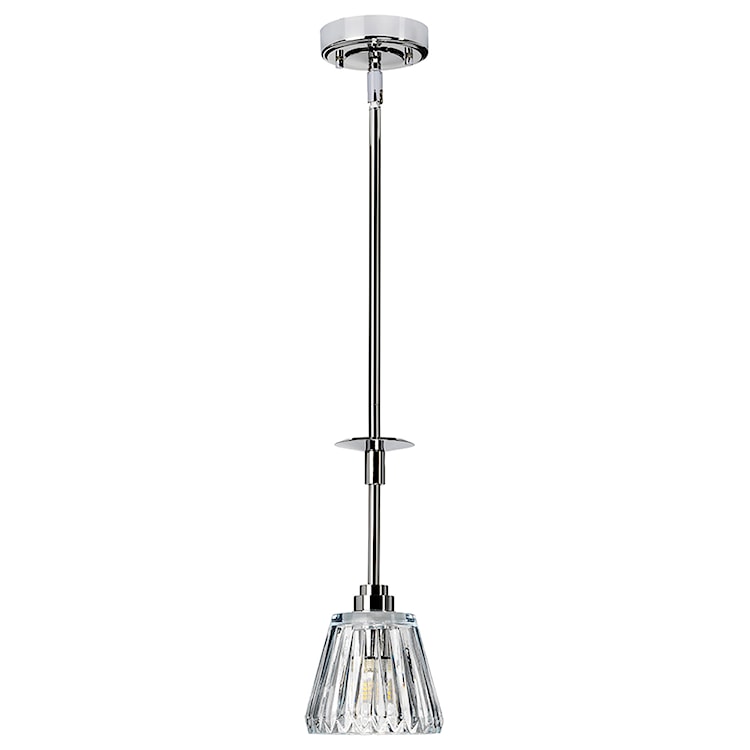 Lampa wisząca Agettie szklana średnica 13,4 cm chrom 