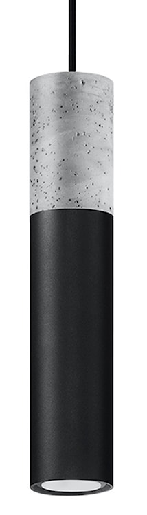 Lampa wisząca Obett średnica 6 cm x1 czarny/beton 