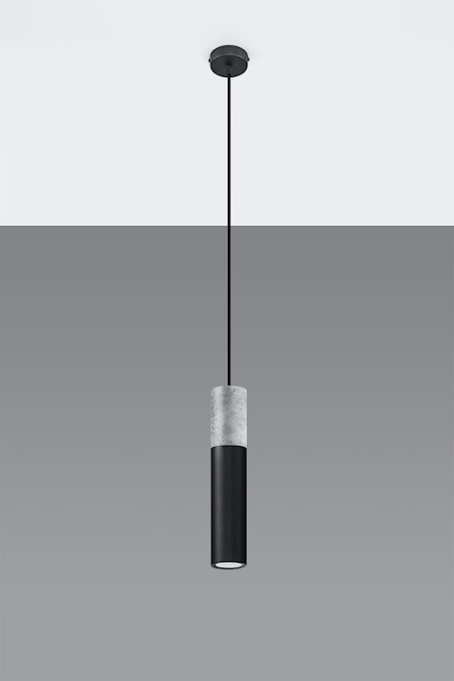 Lampa wisząca Obett średnica 6 cm x1 czarny/beton  - zdjęcie 6