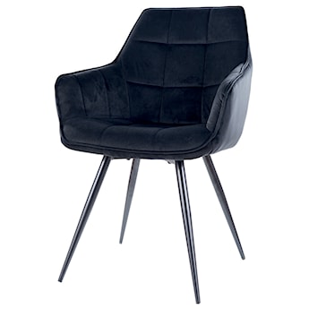 Krzesło tapicerowane Knostly czarne