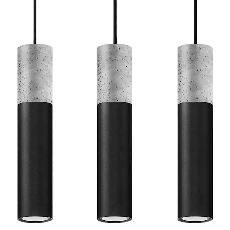 Lampa wisząca Borgio 3L czarny 