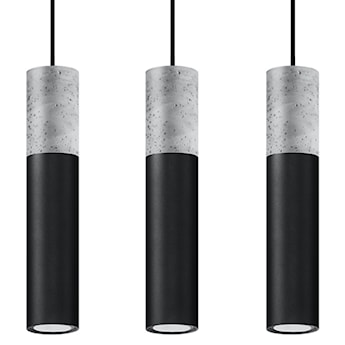 Lampa wisząca Borgio 3L czarny