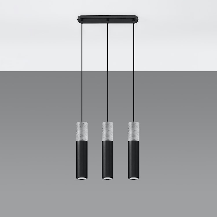 Lampa wisząca Borgio 3L czarny  - zdjęcie 5