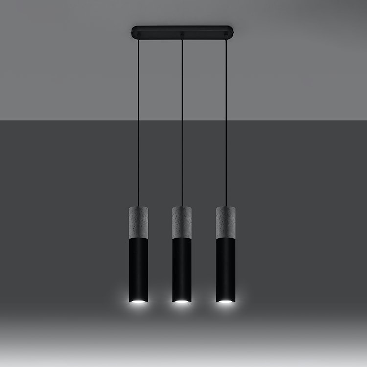 Lampa wisząca Borgio 3L czarny  - zdjęcie 6