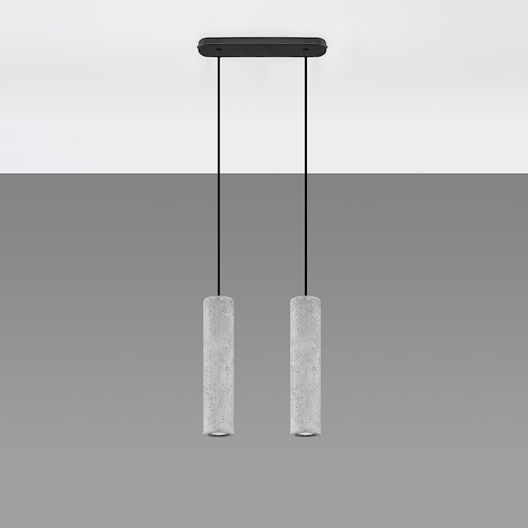 Lampa wisząca Luvo 2 beton  - zdjęcie 2