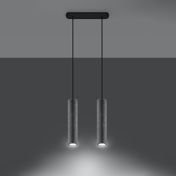 Lampa wisząca Luvo 2 beton  - zdjęcie 3