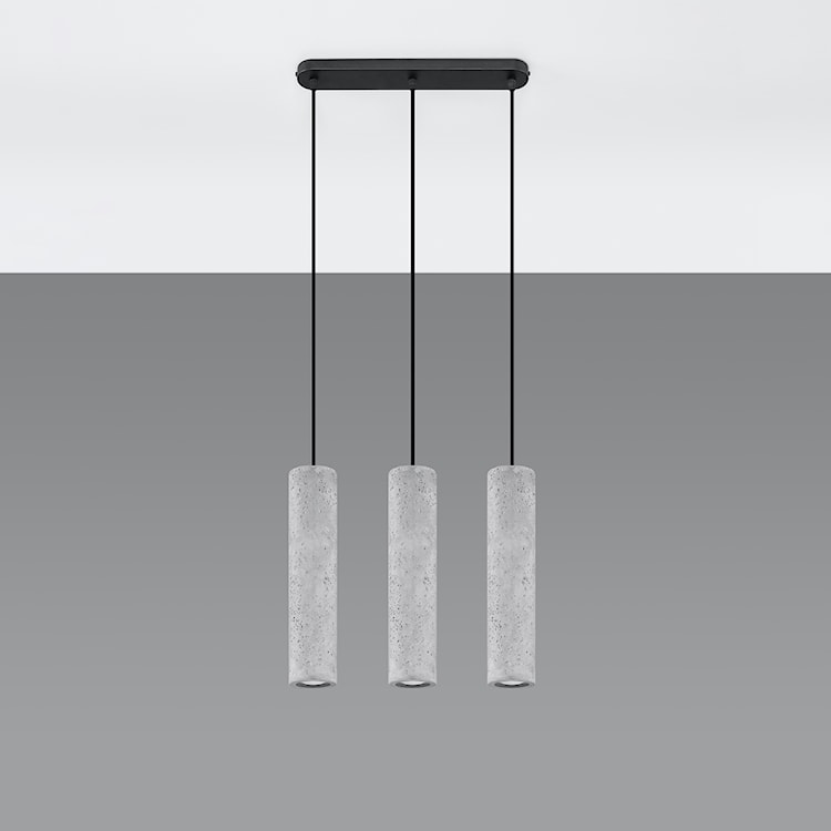 Lampa wisząca Luvo 3L beton  - zdjęcie 2