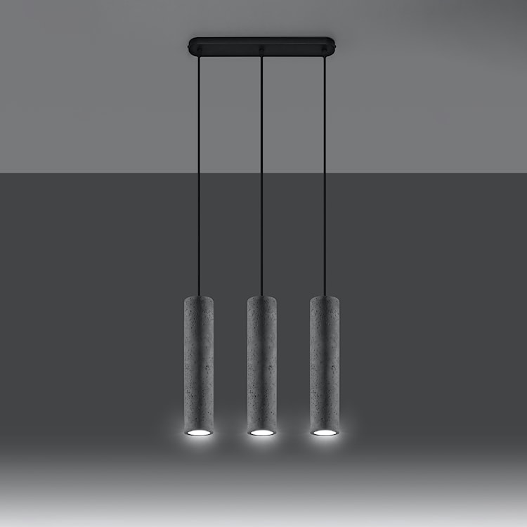 Lampa wisząca Luvo 3L beton  - zdjęcie 3