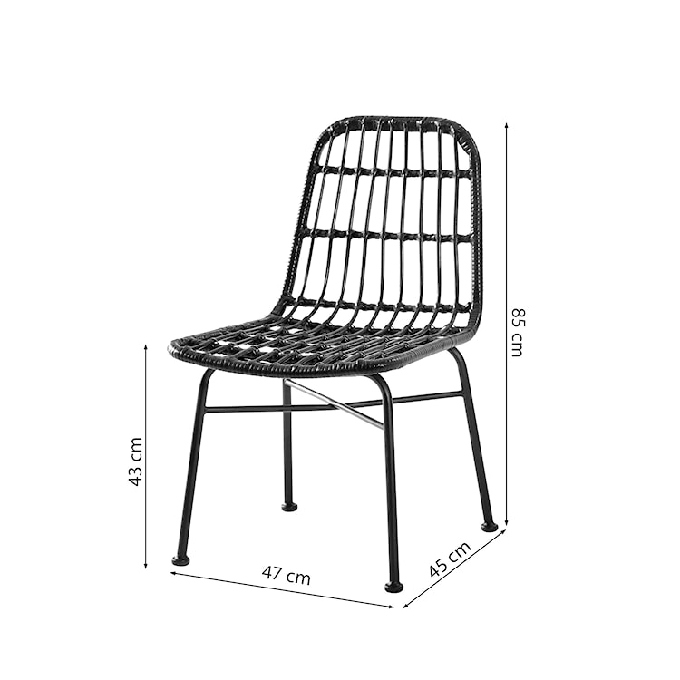 Krzesło z tworzywa sztucznego Farryn popielate  - zdjęcie 8