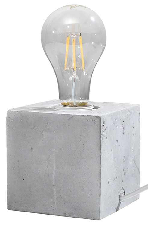 Lampka na biurko Obett 10x10 cm beton 