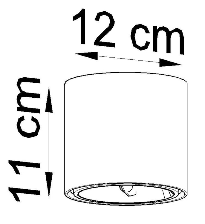Plafon Sellinet 12x11 cm szary  - zdjęcie 8