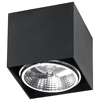 Plafon Sellinet 12x11 cm kwadratowy czarny