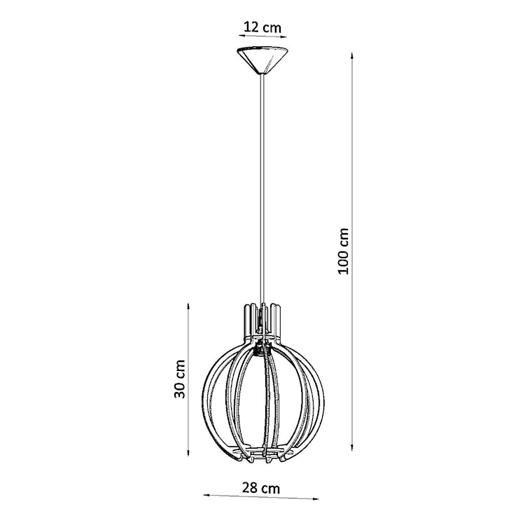 Lampa wisząca Fenna drewniana  - zdjęcie 7