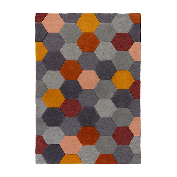 Dywan wełniany Munro patchwork wielokolorowy Prostokątny/120x170