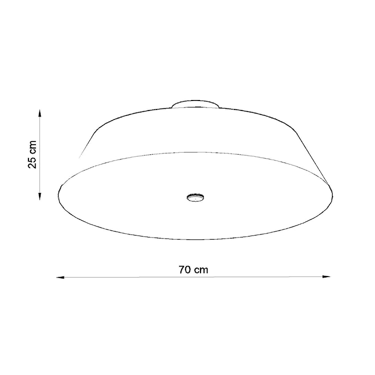 Plafon Vega 70 cm biały  - zdjęcie 4