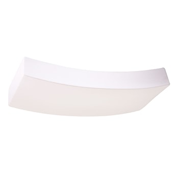 Kinkiet ścienny z ceramiki Siegg 36 cm biały