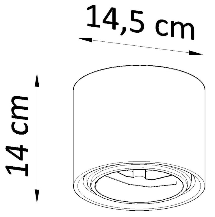 Plafon Siegg z ceramiki średnica 14,5 cm biały  - zdjęcie 7