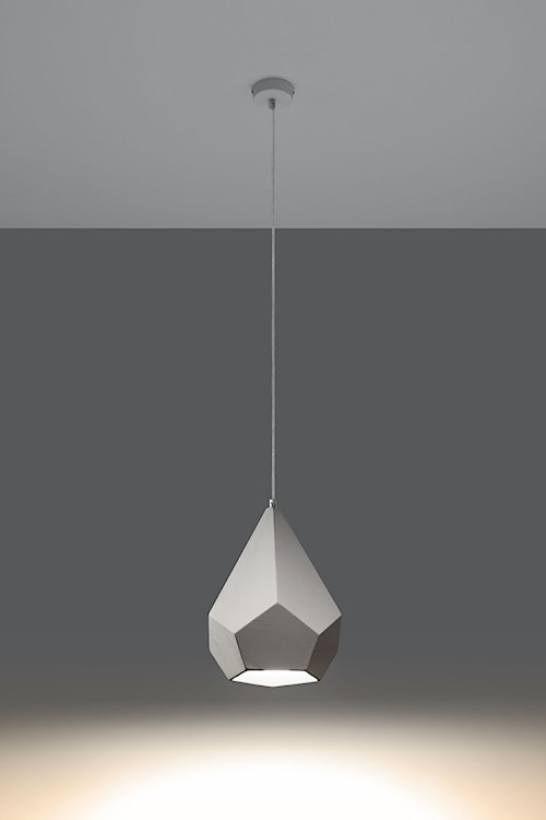 Lampa wisząca Siegg z ceramiki średnica 25 cm biała  - zdjęcie 6
