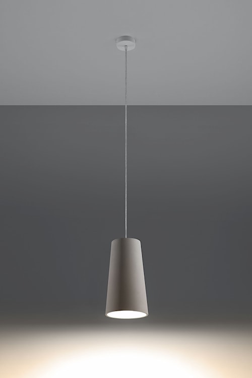 Lampa wisząca Siegg z ceramiki średnica 16 cm biała  - zdjęcie 5