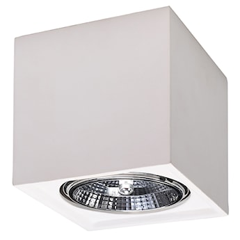 Plafon Siegg z ceramiki 14 cm kwadratowy biały