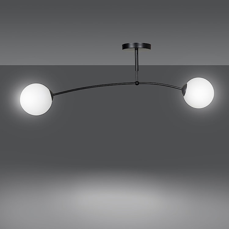 Lampa sufitowa Vinadio czarna x2  - zdjęcie 3