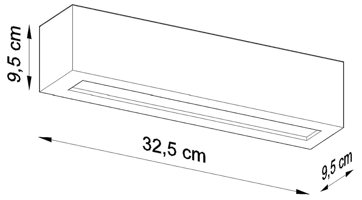 Kinkiet ścienny Gevon z ceramiki 32,5 cm czarny  - zdjęcie 6