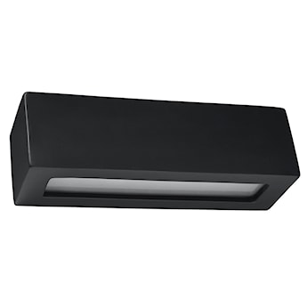 Kinkiet ścienny Gevon z ceramiki 32,5 cm czarny
