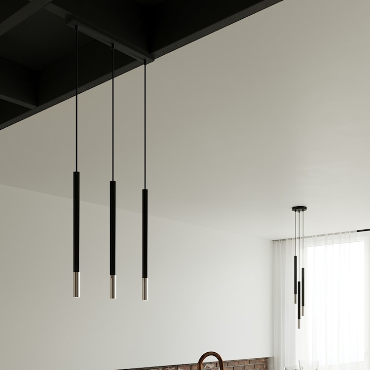 Lampa wisząca Mozaica 3L czarny/chrom  - zdjęcie 3