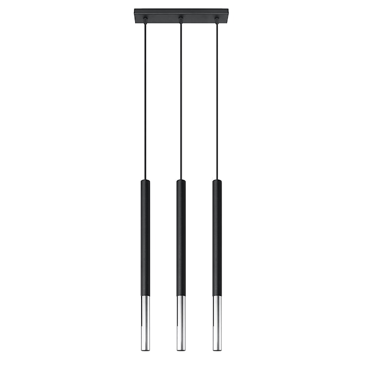 Lampa wisząca Mozaica 3L czarny/chrom 