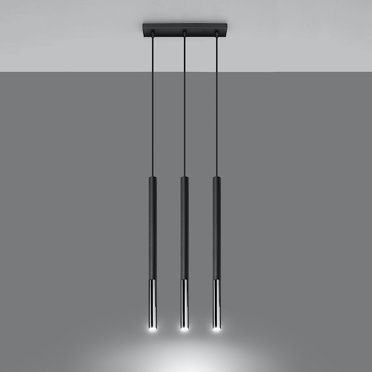Lampa wisząca Mozaica 3L czarny/chrom  - zdjęcie 5