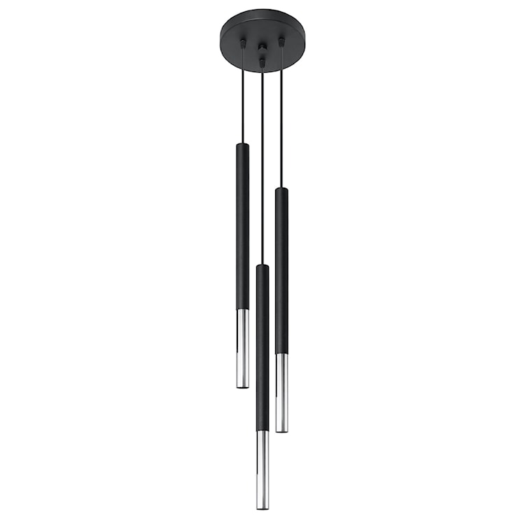 Lampa wisząca Mozaica 3P czarny/chrom 