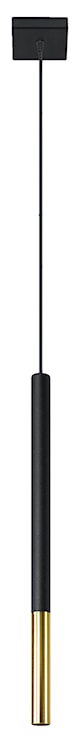 Lampa wisząca Lagga 8x8 cm x1 czarna/złota 