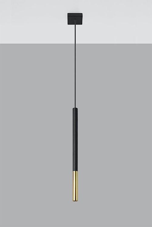 Lampa wisząca Lagga 8x8 cm x1 czarna/złota  - zdjęcie 6