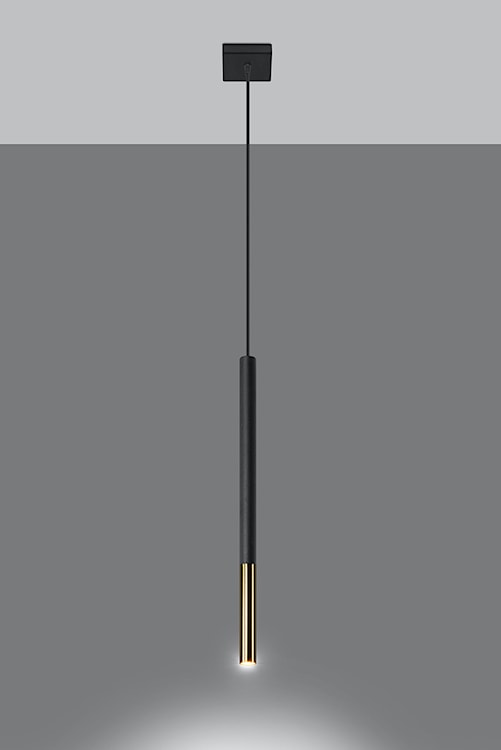 Lampa wisząca Lagga 8x8 cm x1 czarna/złota  - zdjęcie 5